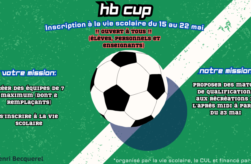 Premier tournoi de foot HB Cup